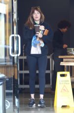 DAKOTA JOHNSON Leaves Kreation Organic Juicery in West Hollywood 08/15/2017