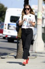 DAKOTA JOHNSON Out and About in Los Angeles 08/29/2017