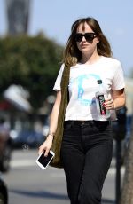 DAKOTA JOHNSON Out and About in Los Angeles 08/29/2017