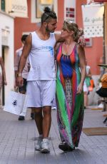 DANNIELLA WESTBROOK and Alan Thomason Out in Palma De Majorca 08/18/2017