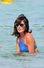 DAVINA MCCALL in Bikini on the Beach in St Tropez 08/27/2017
