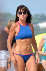 DAVINA MCCALL in Bikini on the Beach in St Tropez 08/27/2017