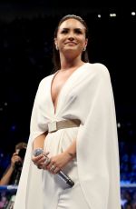 DEMI LOVATO at Floyd Mayweather vs. Conor McGregor Fight in Las Vegas 08/26/2017