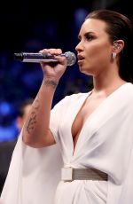 DEMI LOVATO at Floyd Mayweather vs. Conor McGregor Fight in Las Vegas 08/26/2017