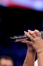 DEMI LOVATO at Floyd Mayweather vs. Conor McGregor Fight in Las Vegas 08/26/2017