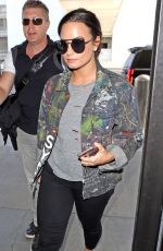 DEMI LOVATO at Los Angeles International Airport 08/14/2017