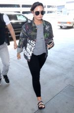 DEMI LOVATO at Los Angeles International Airport 08/14/2017
