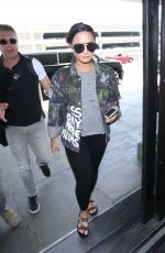 DEMI LOVATO at Los Angeles International Airport 08/14/2017