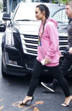 DEMI LOVATO Leaves Her Hotel in New York 08/18/2017