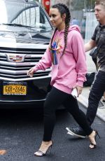 DEMI LOVATO Leaves Her Hotel in New York 08/18/2017