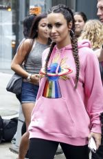 DEMI LOVATO Leaves Her Hotel in New York 08/18/2017