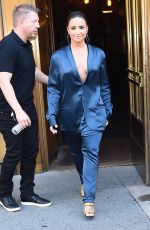 DEMI LOVATO Leaves Z100 Radio Station in New York 08/17/2017