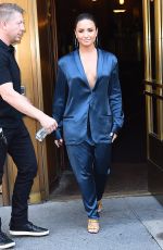 DEMI LOVATO Leaves Z100 Radio Station in New York 08/17/2017