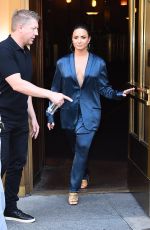 DEMI LOVATO Leaves Z100 Radio Station in New York 08/17/2017