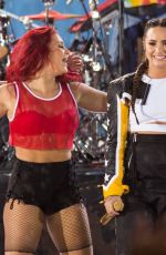 DEMI LOVATO Performs at Good Morning America in New York 08/18/2017