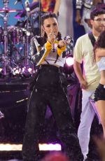 DEMI LOVATO Performs at Good Morning America in New York 08/18/2017