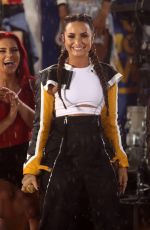 DEMI LOVATO Performs at Good Morning America in New York 08/18/2017