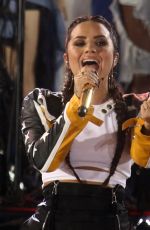 DEMI LOVATO Performs at Good Morning America in New York 08/18/2017