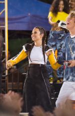 DEMI LOVATO Performs at Good Morning America in New York 08/18/2017