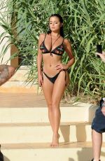 DEMI ROSE MAWBY in Bikini on the Set of a Photoshoot in Ibiza 08/27/2017