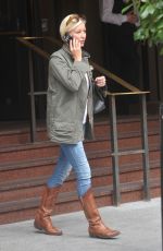 DENISE VAN OUTEN Leaves Westbury Hotel in Dublin 08/23/2017
