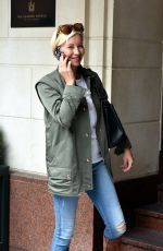 DENISE VAN OUTEN Leaves Westbury Hotel in Dublin 08/23/2017