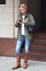 DENISE VAN OUTEN Leaves Westbury Hotel in Dublin 08/23/2017