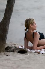 DIANE KRUGER in Swimsuit on the Beach in Costa Rica 08/10/2017