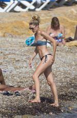 DOUTZEN KROES in Bikini at a Beach in Ibiza 08/15/2017