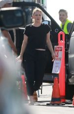 DREW BARRYMOE on the Set of Santa Clarita Diet, Season 2 in Santa Clarita 08/13/2017