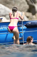 DUA LIPA in Bikini on Holiday in Capri 08/26/2017