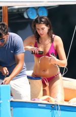 DUA LIPA in Bikini on Holiday in Capri 08/26/2017