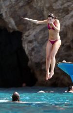 DUA LIPA in Bikini on Holiday in Capri 08/26/2017