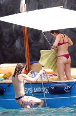 DUA LIPA in Bikini on Holiday in Capri 08/26/2017