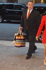 EA LONGORIA in Red Dress Out in New York 08/08/2017
