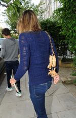 ELIZABETH HURLEY Leaves Her House in London 08/25/2017