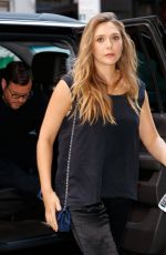 ELIZABETH OLSEN Arrives at a Talk Show in New York 08/01/2017