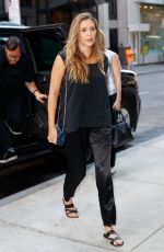 ELIZABETH OLSEN Arrives at a Talk Show in New York 08/01/2017