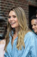 ELIZABETH OLSEN Arrives at Ed Sullivan Theater in New York 08/03/2017