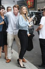 ELIZABETH OLSEN Arrives at Ed Sullivan Theater in New York 08/03/2017