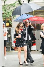 ELIZABETH OLSEN Arrives at Wind River Press Junket in New York 08/02/2017