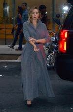 ELIZABETH OLSEN Arrives at Wind River Screening in New York 08/02/2017