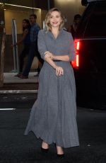 ELIZABETH OLSEN Arrives at Wind River Screening in New York 08/02/2017
