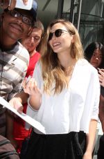 ELIZABETH OLSEN Leaves SiriusXM Studios in New York 07/31/2017