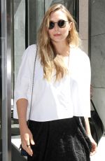 ELIZABETH OLSEN Leaves SiriusXM Studios in New York 07/31/2017