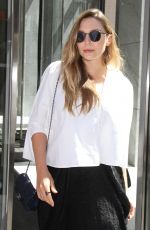 ELIZABETH OLSEN Leaves SiriusXM Studios in New York 07/31/2017