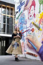 ELIZABETH OLSEN on the Set of a Photoshoot in Melbourne 08/26/2017