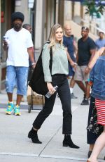 ELIZABETH OLSEN Out and About in New York 08/04/2017