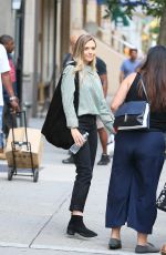 ELIZABETH OLSEN Out and About in New York 08/04/2017