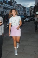 ELLA EYRE Out and About in London 08/08/2017